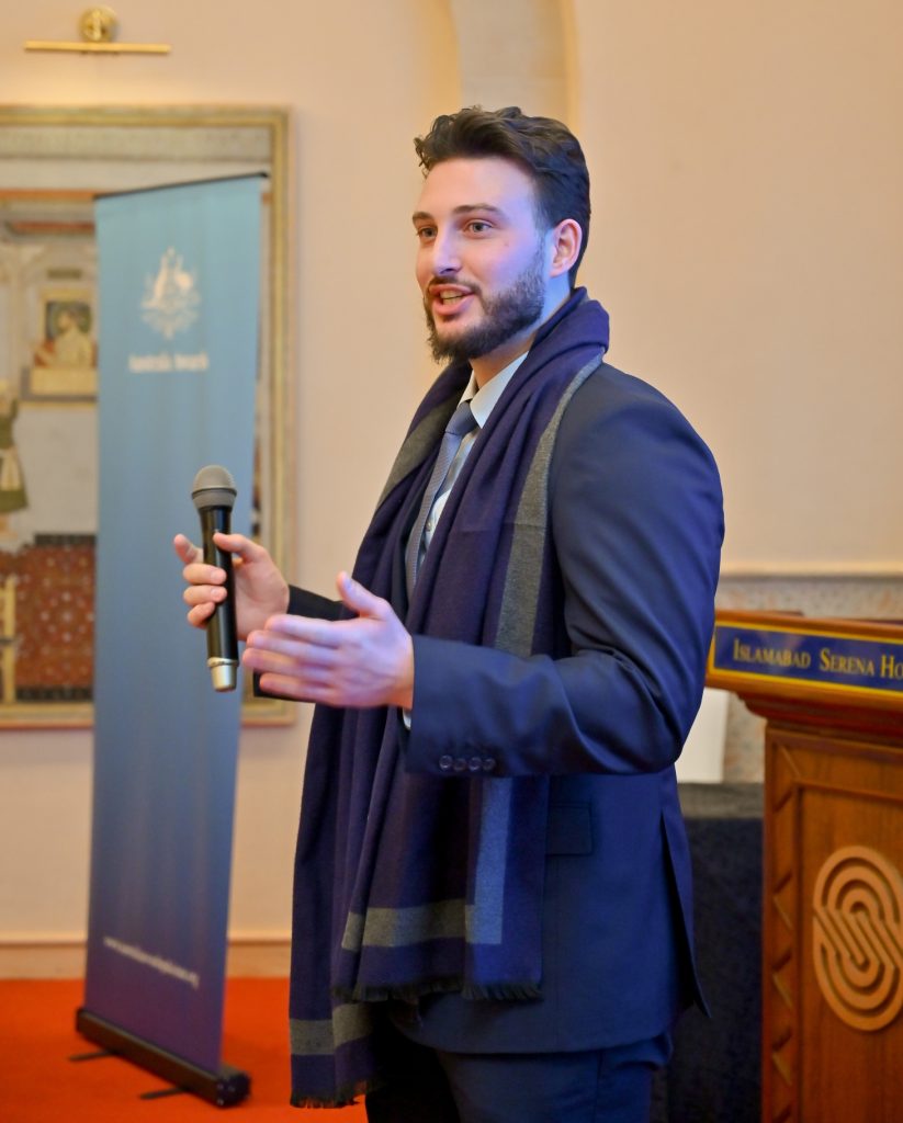 Mr Konidaris addressing the audience during the session.