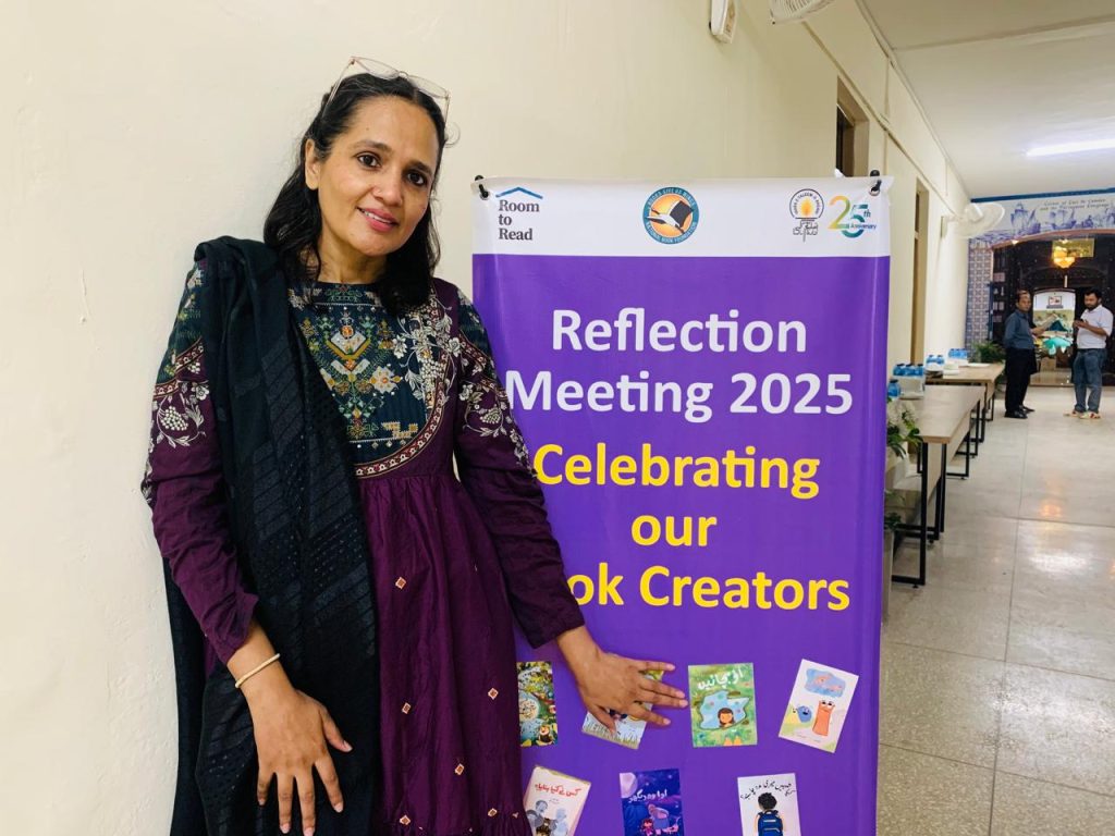 Ansa attending the 2025 Reflection meeting, organised by Idara Taleemo Aagahi and the National Book Foundation in Islamabad.